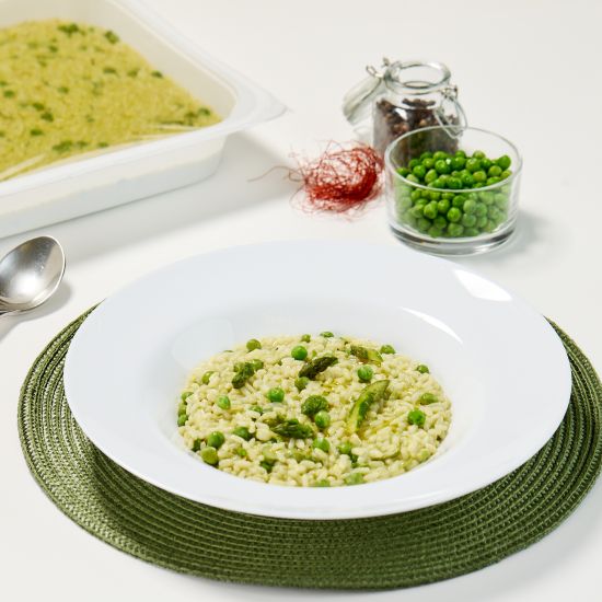 Risotto asparagi e piselli